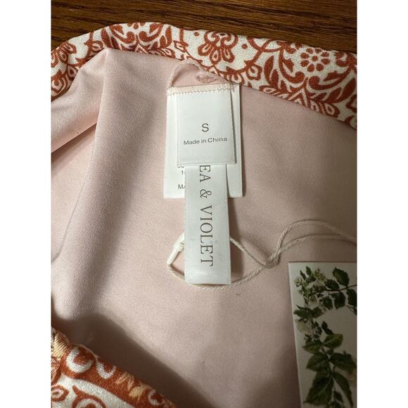 Chelsea & Violet Swim Suit 2-Piece Bikini New Top Medium Bottom Small Orange - Picture 16 of 16